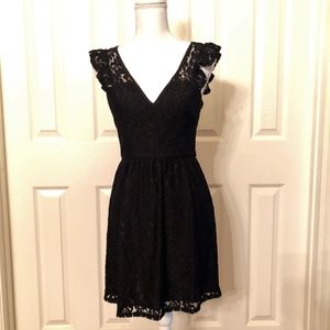 BCBGeneration Paisley Floral Lace Dress